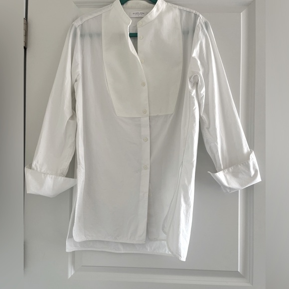 Everlane Women's The Tuxedo Button Down Shirt 100% Cotton Size 12 - Picture 4 of 11